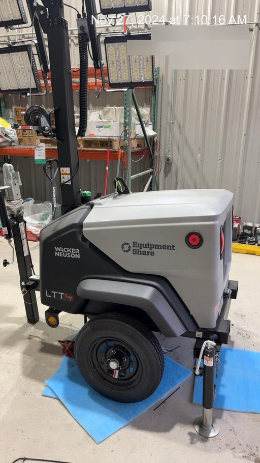 2024 Wacker Neuson LTT4 Diesel, Kohler KDW702, Deep Sea Controller, Auto Start, LED 320W, Bypass Outlet, T3
