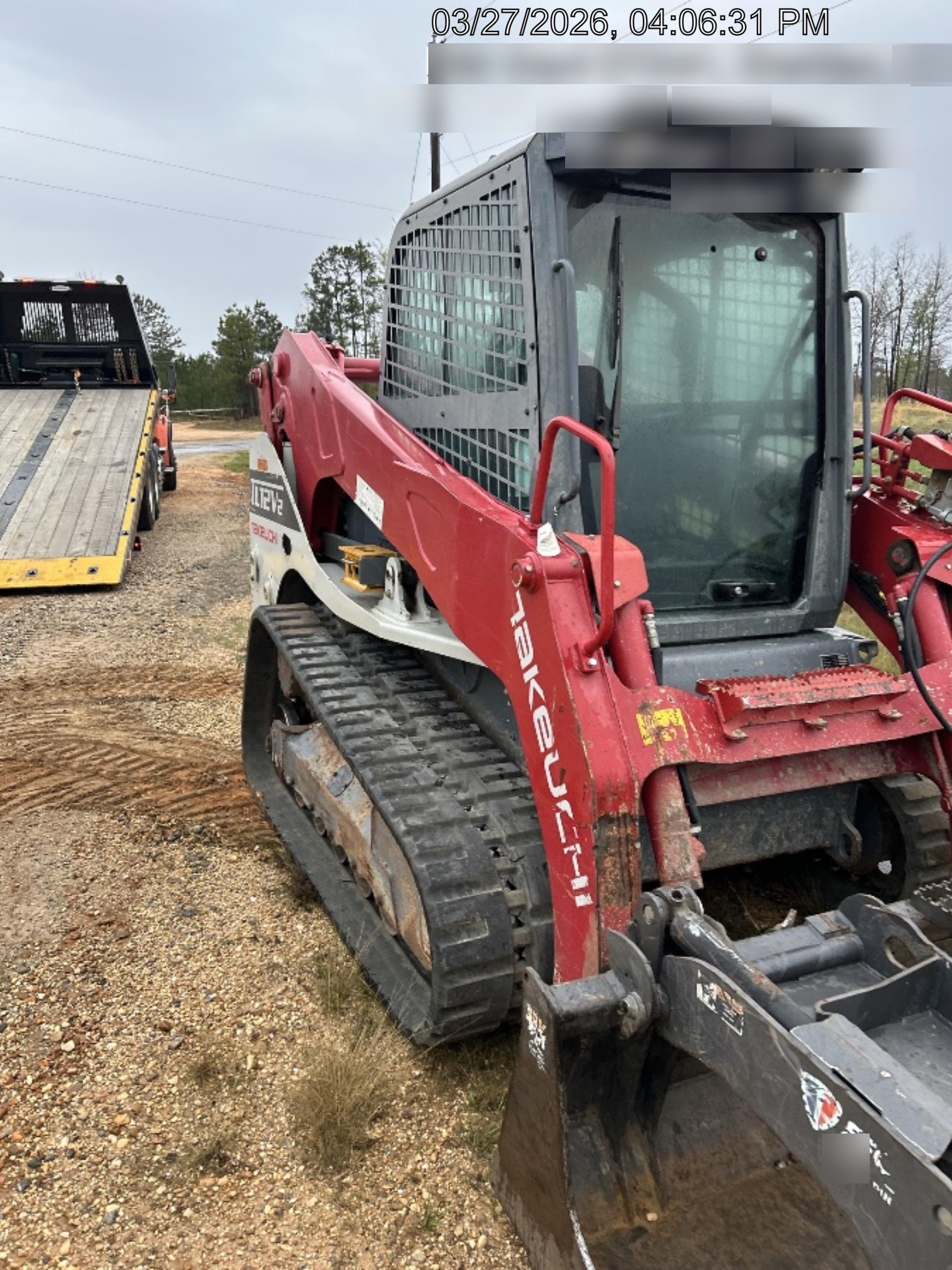2019 Takeuchi TL12V2C Cab/Heat/AC, Back-up Alarm, Hydraulic QC w/80" HD Tooth Bucket