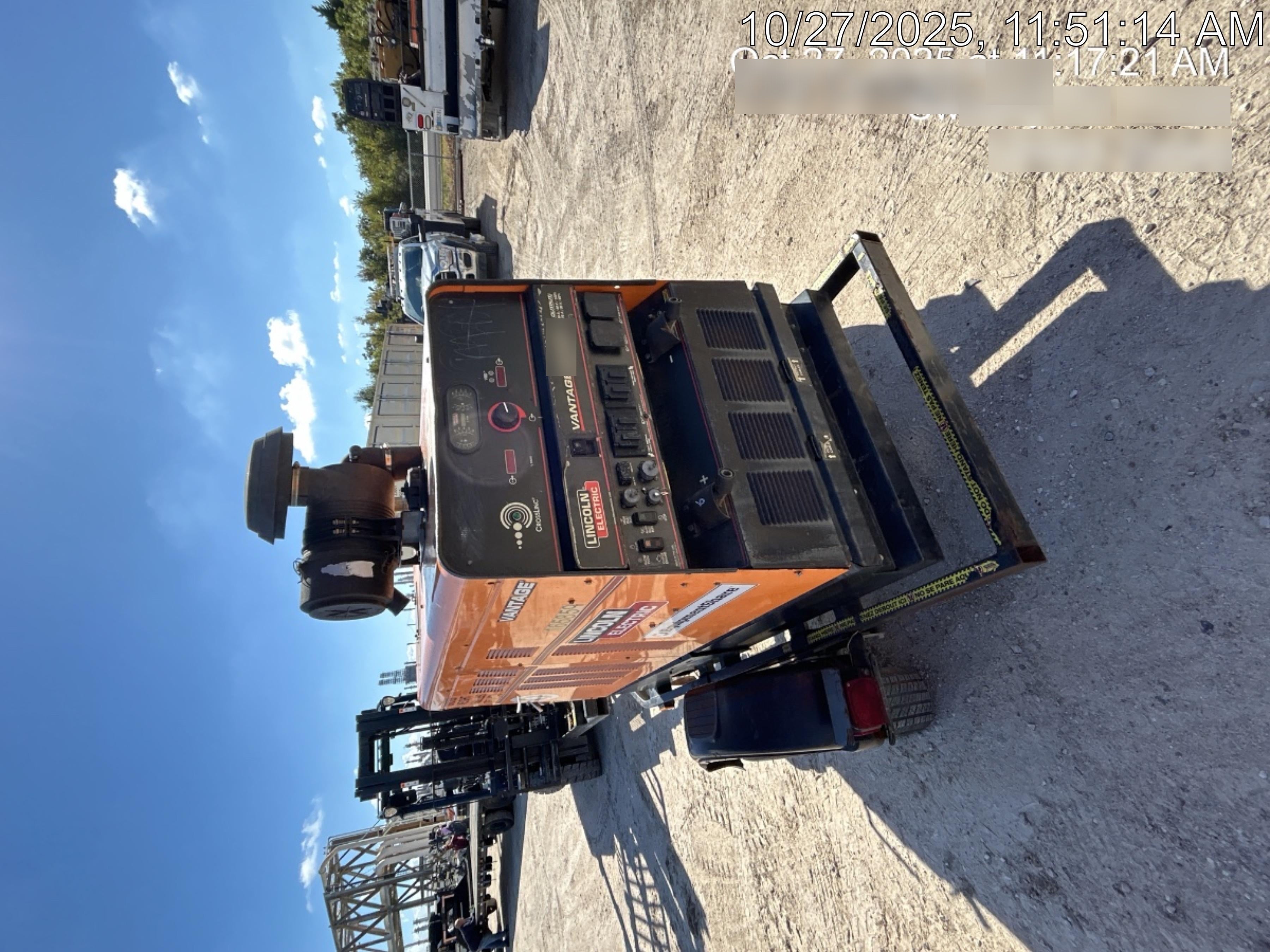 2021 Lincoln Electric Vantage 549X Ready Pak 3, ORANGE (includes trailer, cable rack, fender light kit)