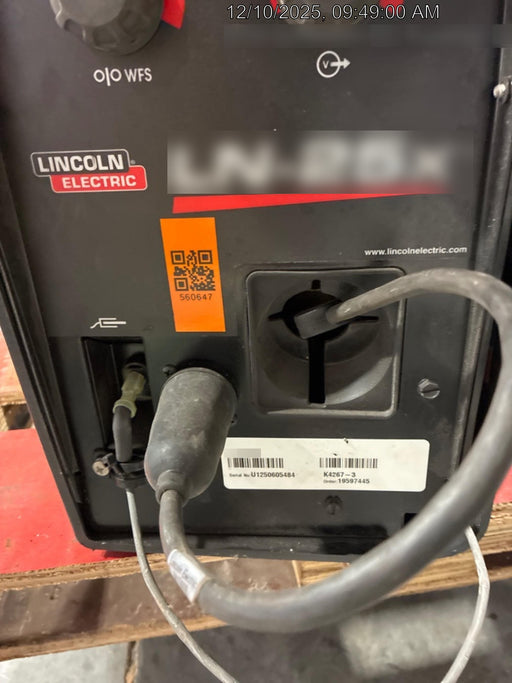 2025 LINCOLN ELECTRIC LN-25X w/Flowmeter