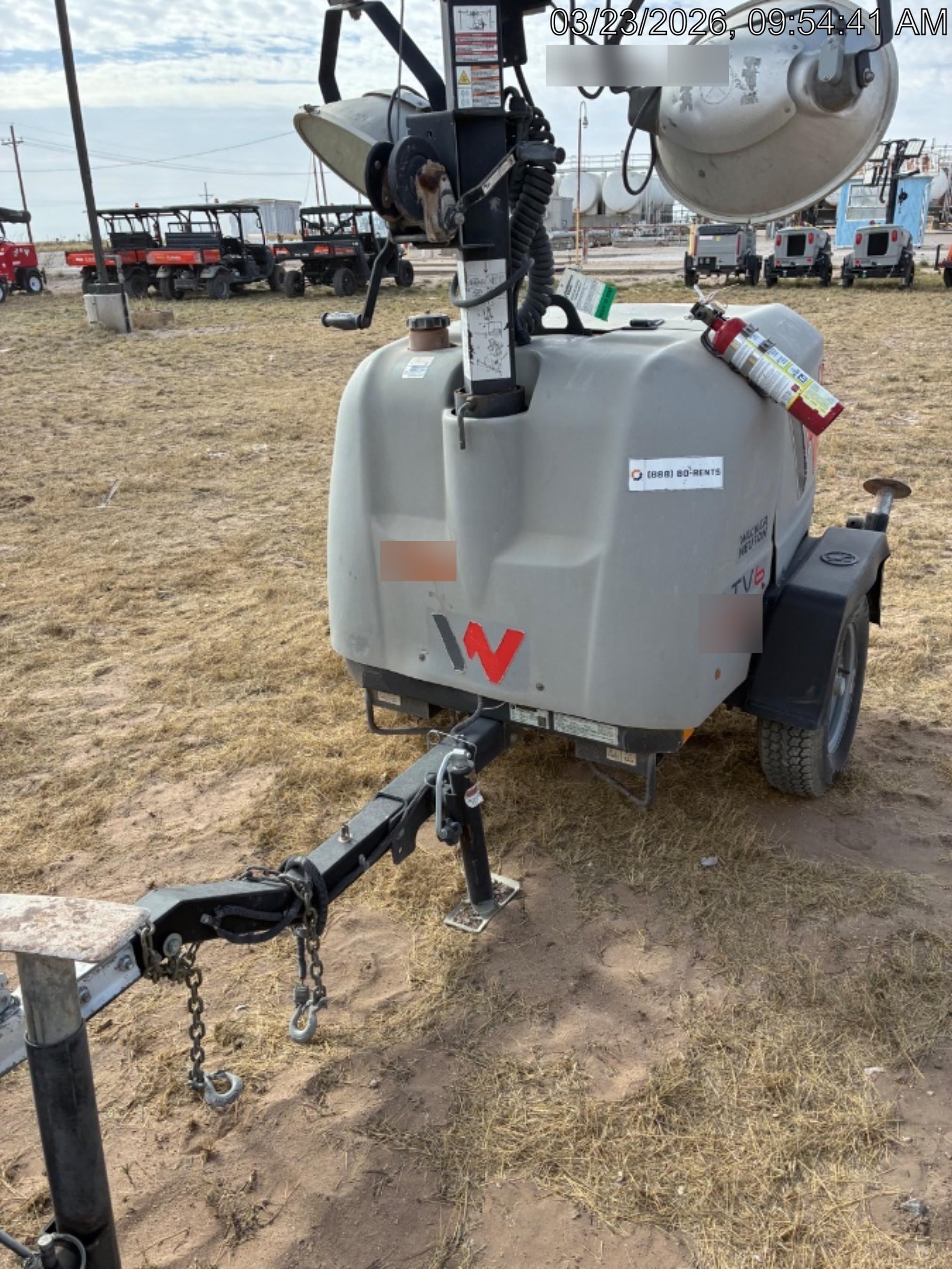 2018 Wacker Neuson LTV6L-MH Wacker Neuson LTV6L Mobile Light Tower w/Fuel Level Sensor Installed