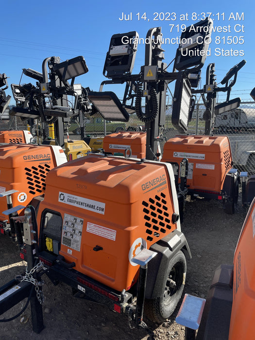 2023 Generac MLT2 Diesel, Flex Switch 120V Input, Powerzone Controller, (4) 320W LED Lights, 4kW Generator, 39.9 Gal Fuel Tank, 2" Ball, T3