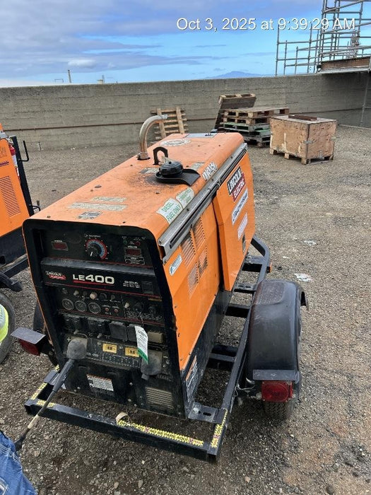 2022 Lincoln Electric LE400 Kubota V1505, Trlr, Cable Rack, Light Kit, ES Decals, T3