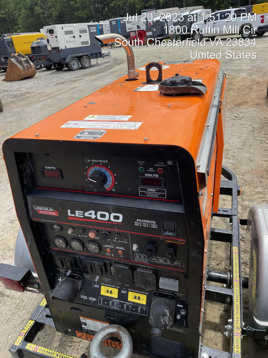 2022 Lincoln Electric LE400 Kubota V1505, Trlr, Cable Rack, Light Kit, ES Decals, T3