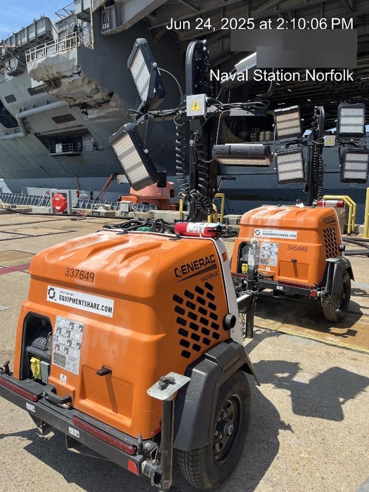 2023 Generac MLT2 Diesel, Flex Switch 120V Input, Powerzone Controller, (4) 320W LED Lights, 4kW Generator, 39.9 Gal Fuel Tank, 2" Ball, T3