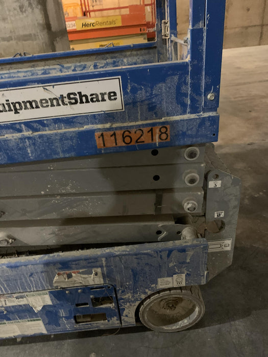 2020 Genie GS-1930 Solid Non Marking Tires, Beacon, Folding rails with half height swing gate