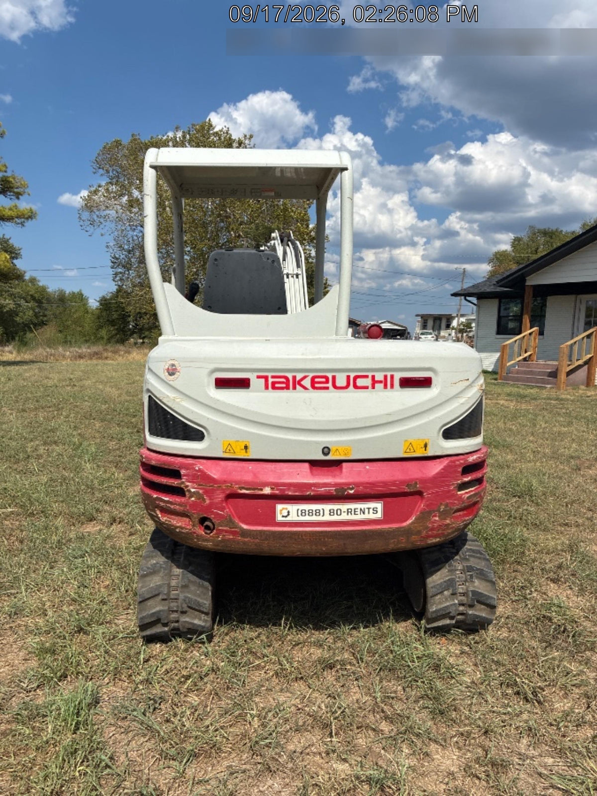 2019 Takeuchi TB240 Takeuchi TB240 Canopy w/Rubber Tracks, Auxiliary Hydraulics, Manual QC, Hydraulic Thumb, 12/18/24" Buckets
