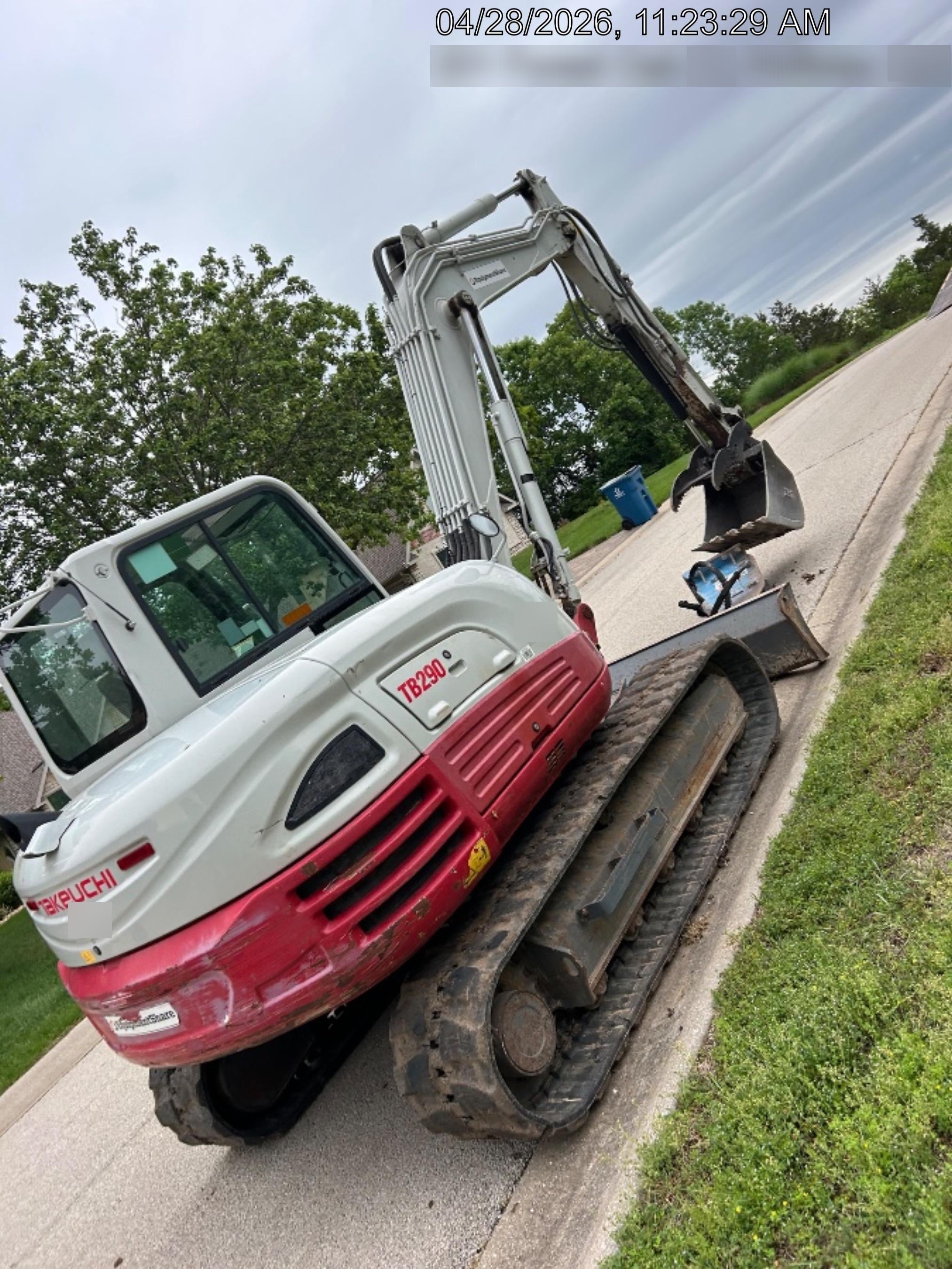 2019 Takeuchi TB290 Takeuchi TB290 Cab/Heat/AC w/Rubber Tracks, Auxiliary Hydraulics, Dozer Blade, Manual QC, 18/24/36" Buckets, Hydraulic Thumb Installed
