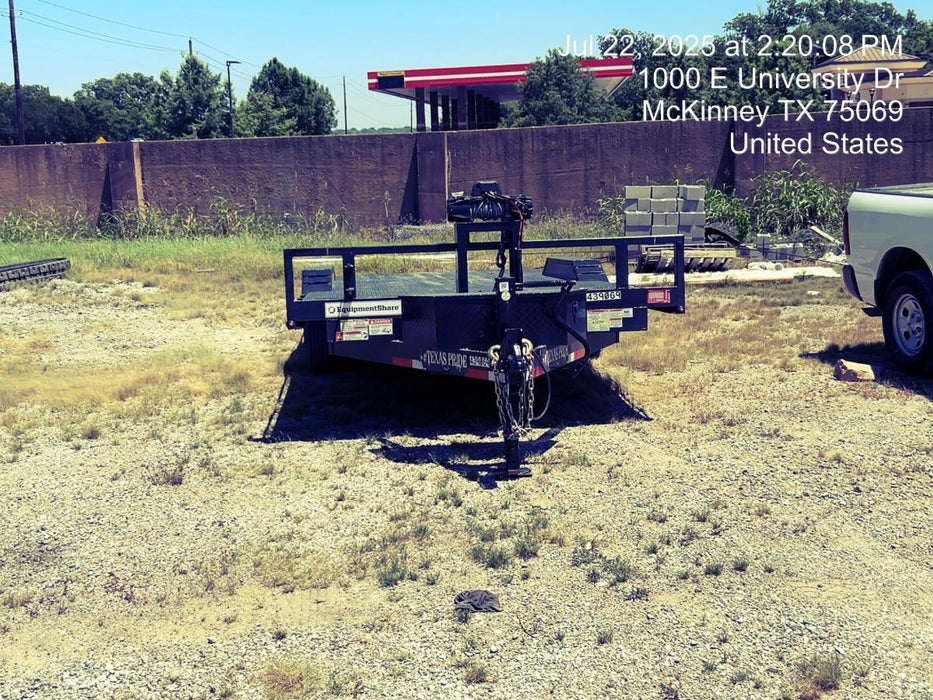 2024 TEXAS PRIDE TRAILERS 21' Lowboy Gravity Tilt Bed 14K Bumper Pull Trailer