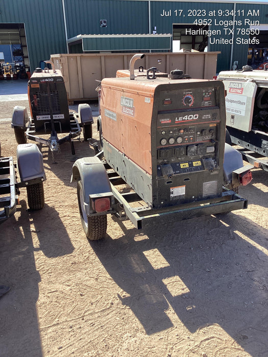 2022 Lincoln Electric LE400 Kubota V1505, Trlr, Cable Rack, Light Kit, ES Decals, T3