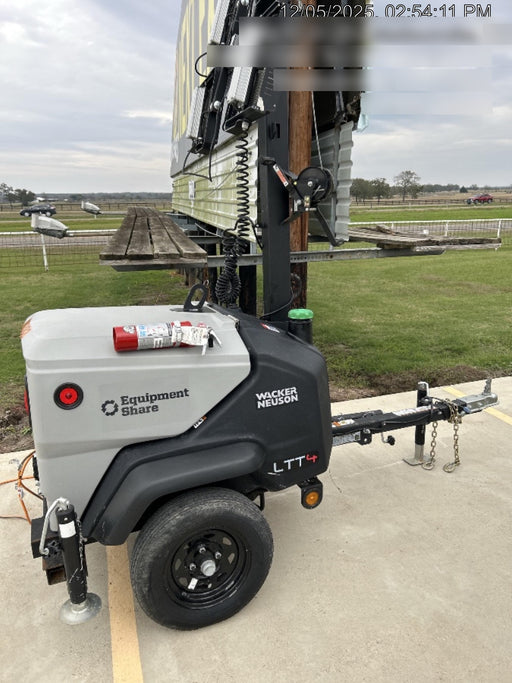 2024 Wacker Neuson LTT4 Diesel, Kohler KDW702, Deep Sea Controller, Auto Start, LED 320W, Bypass Outlet, T3