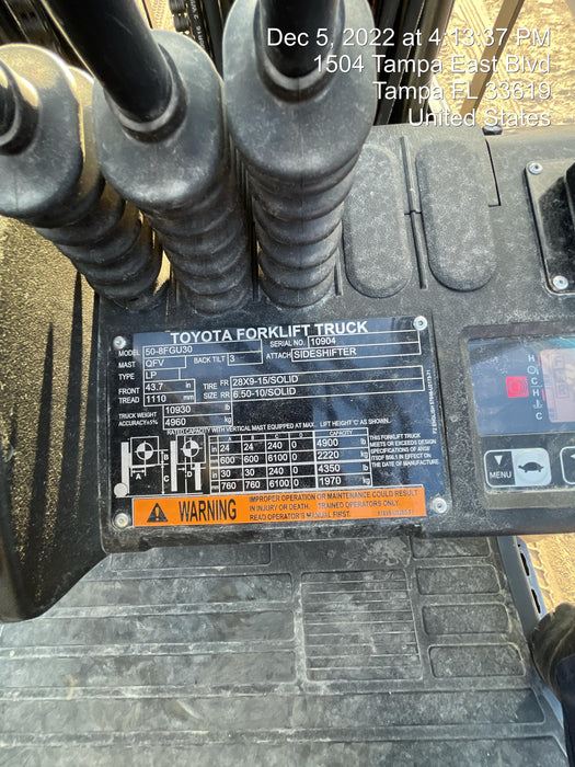 2022 TOYOTA 50-8FGU30 LP - Quad