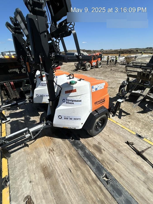 2024 Generac MLT2 Diesel, Flex Switch 120V Input, Powerzone Controller, 
(4) 320W LED Lights, 4kW Generator, 39.9 Gal Fuel Tank, 2" Ball, T3