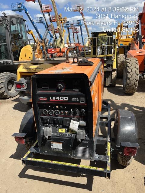2022 Lincoln Electric LE400 Kubota V1505, Trlr, Cable Rack, Light Kit, ES Decals, T3