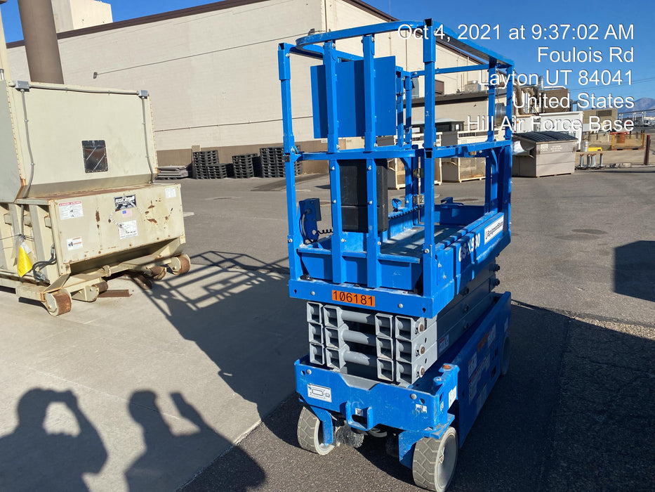 2020 Genie GS-1930 Solid Non Marking Tires, Beacon, Folding rails with half height swing gate, 800W Inverter