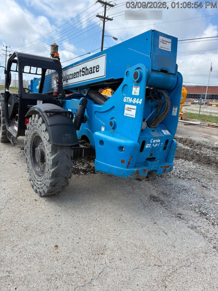 2019 Genie GTH-844 Canopy, Solid RT Tires, LED Work Lights, Beacon 60" QA Carriage, 48" Forks