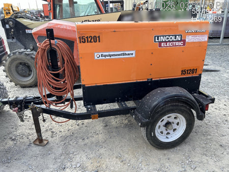 2021 Lincoln Electric Vantage 322 Vantage 322 Ready Pak 3 w/ Telematics & Decals, ORANGE (includes trailer, cable rack, fender light kit)