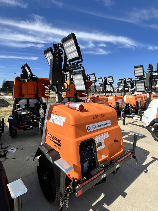 2025 Generac MLTS-4 Diesel, Mitsubishi L2E, 7.1 hp @1800 rpm, Flex Switch 120V Input, Powerzone Controller, (4) 320W LED Lights, 4kW Generator, 39.9 Gal Fuel Tank, 2" Ball, ES Decals