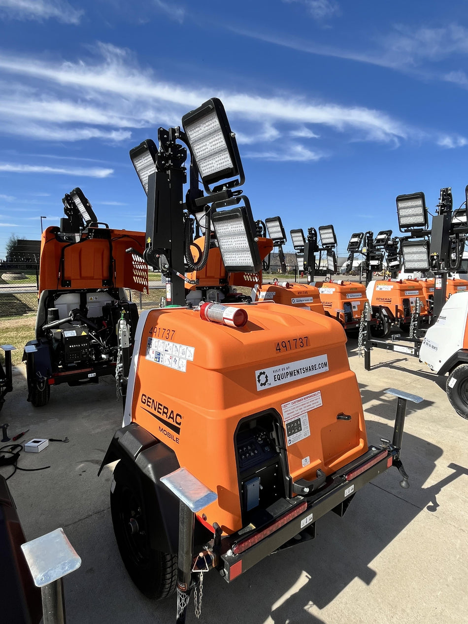 2025 Generac MLTS-4 Diesel, Mitsubishi L2E, 7.1 hp @1800 rpm, Flex Switch 120V Input, Powerzone Controller, (4) 320W LED Lights, 4kW Generator, 39.9 Gal Fuel Tank, 2" Ball, ES Decals