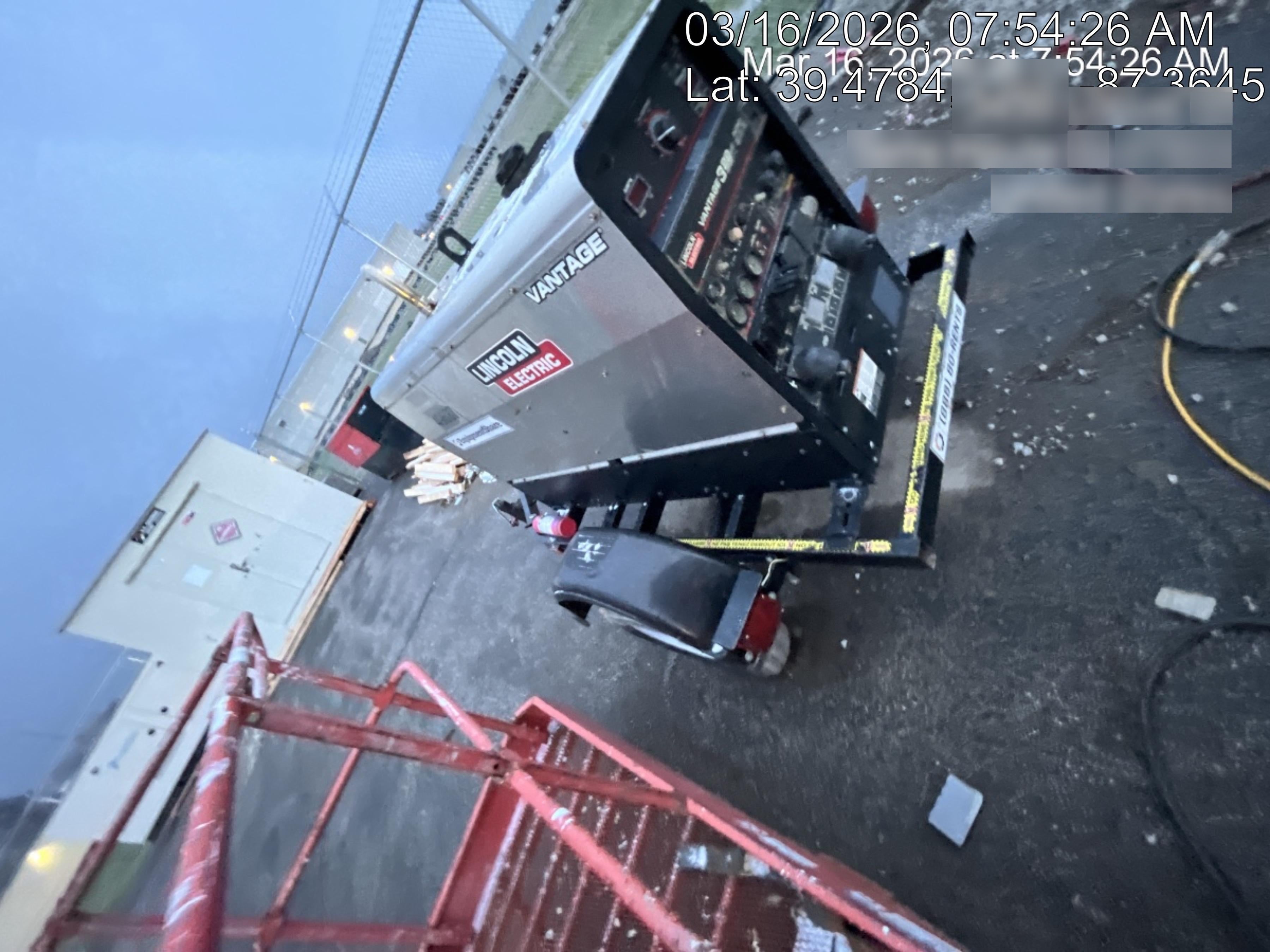 2019 Lincoln Electric Vantage 322 Ready-Pak 3, Two Wheel Trailer, Fender and Light Kit, Cable Rack