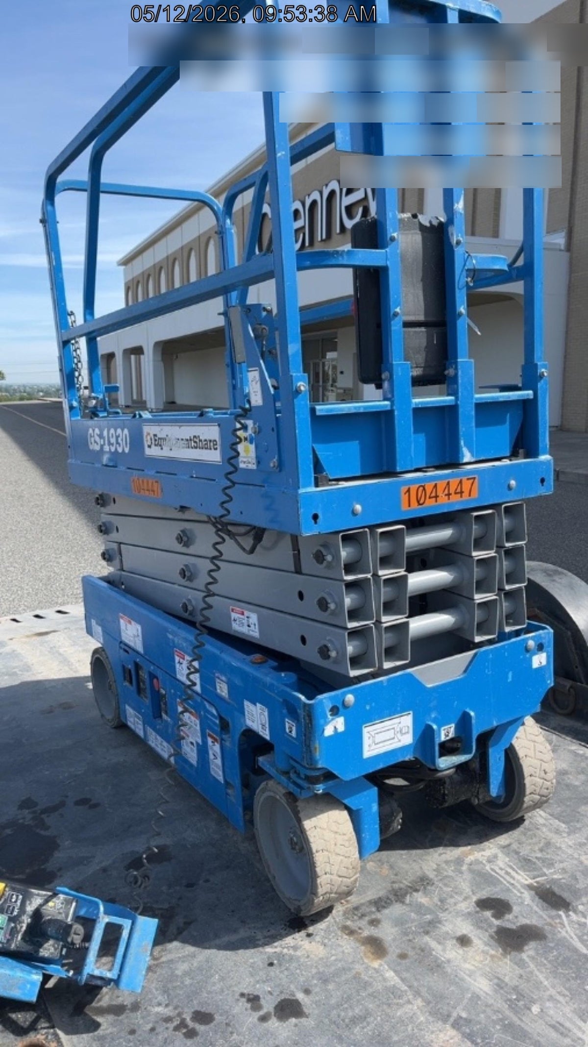 2020 Genie GS-1930 Standard Machine, 800W Inverter