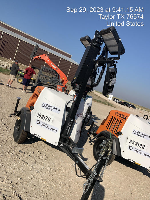 2023 Generac MLT2 Diesel, Flex Switch 120V Input, Powerzone Controller, (4) 320W LED Lights, 4kW Generator, 39.9 Gal Fuel Tank, 2" Ball, T3