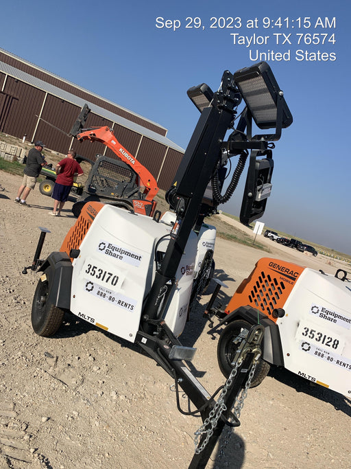 2023 Generac MLT2 Diesel, Flex Switch 120V Input, Powerzone Controller, (4) 320W LED Lights, 4kW Generator, 39.9 Gal Fuel Tank, 2" Ball, T3