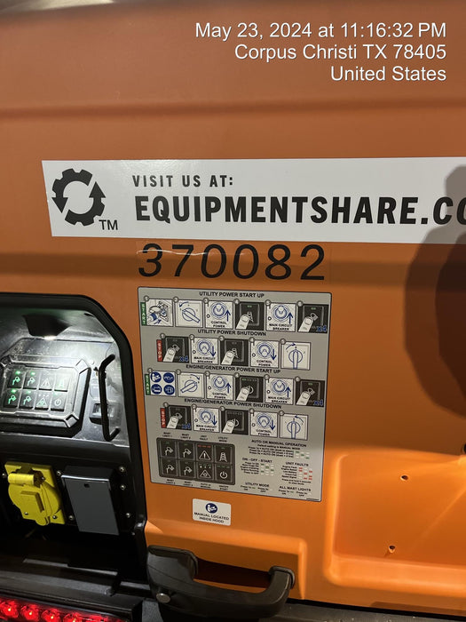 2023 Generac MLT2 Diesel, Flex Switch 120V Input, Powerzone Controller, 
(4) 320W LED Lights, 4kW Generator, 39.9 Gal Fuel Tank, 2" Ball, T3