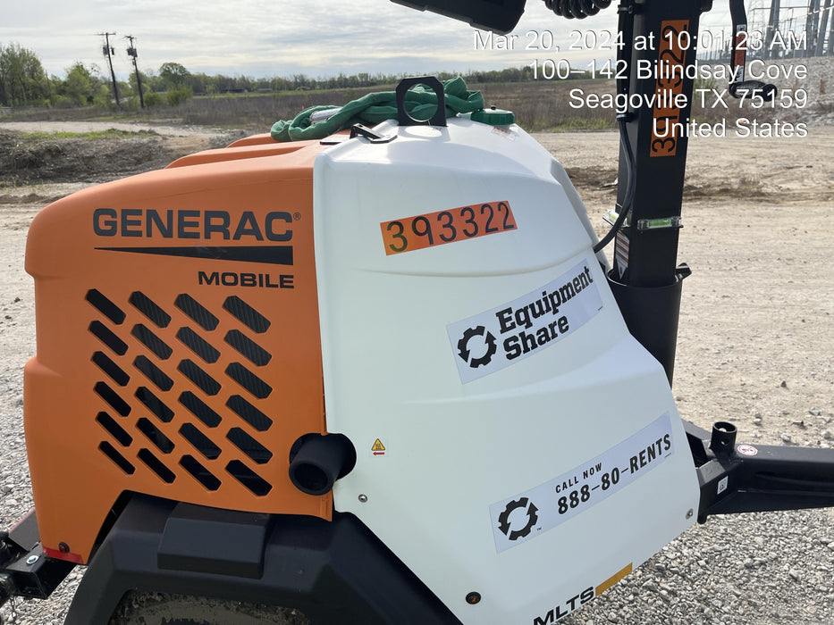 2024 Generac MLT2 Diesel, Flex Switch 120V Input, Powerzone Controller, 
(4) 320W LED Lights, 4kW Generator, 39.9 Gal Fuel Tank, 2" Ball, T3