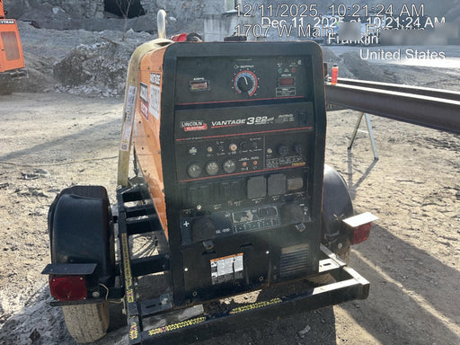 2021 Lincoln Electric Vantage 322 Vantage 322 Ready Pak 3 w/ Decals, ORANGE (includes trailer, cable rack, fender light kit) NO Telematics