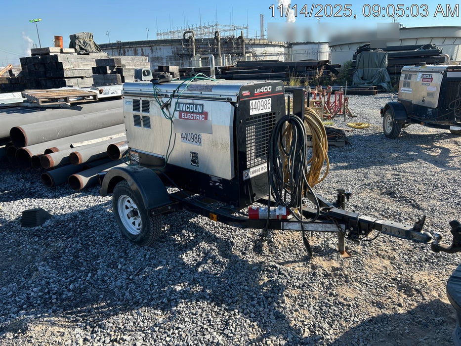 2024 Lincoln Electric LE400 Kubota V1505, Trlr, Cable Rack, Light Kit, ES Decals, T3