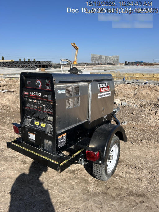 2025 Lincoln Electric LE400 Diesel, Kubota V1505, 22 HP, Trlr, Cable Rack, Light Kit, ES Decals, T3