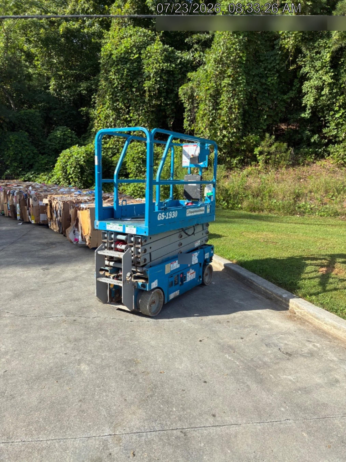 2019 Genie GS-1930 Fixed rails with chain Entry