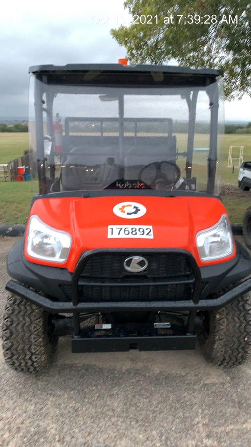 2021 Kubota RTV-X1140W-H Plastic Canopy, Windshield Acrylic Clear, LED Strobe Light, Wire Harness Kit, Back up Alarm