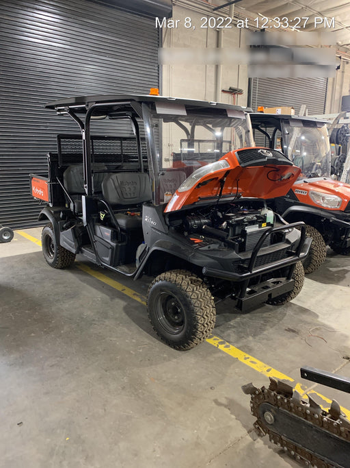 2022 Kubota RTV-X1140W-H Plastic Canopy, Windshield Acrylic Clear, LED Strobe Light, Wire Harness Kit, Back up Alarm