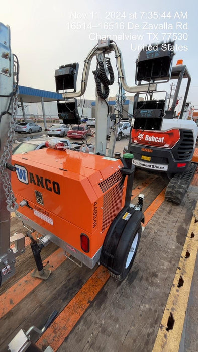 2024 Wanco WLTT-4MM4K Diesel, Deep Sea Controller, Shore Power Plug, Auto Start, (4) 350W LED Floodlights, 4kW Generator, 60 Gal Fuel Tank, 2" Ball, T3