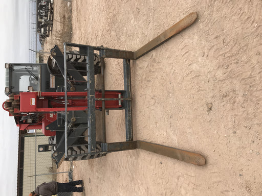 2018 Manitou MTA10055 Manitou MTA 10055 (open ROPS) w/Cab/Heat/AC, Work Lights/Strobe, Aux Hyd, Solid Tires, Lift Hook, 66" Carriage, 60" Forks