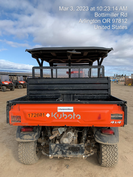 2022 Kubota RTV-X1140W-H Plastic Canopy, Windshield Acrylic Clear, LED Strobe Light, Wire Harness Kit, Back up Alarm