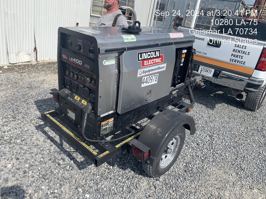 2024 Lincoln Electric LE400 Kubota V1505, Trlr, Cable Rack, Light Kit, ES Decals, T3