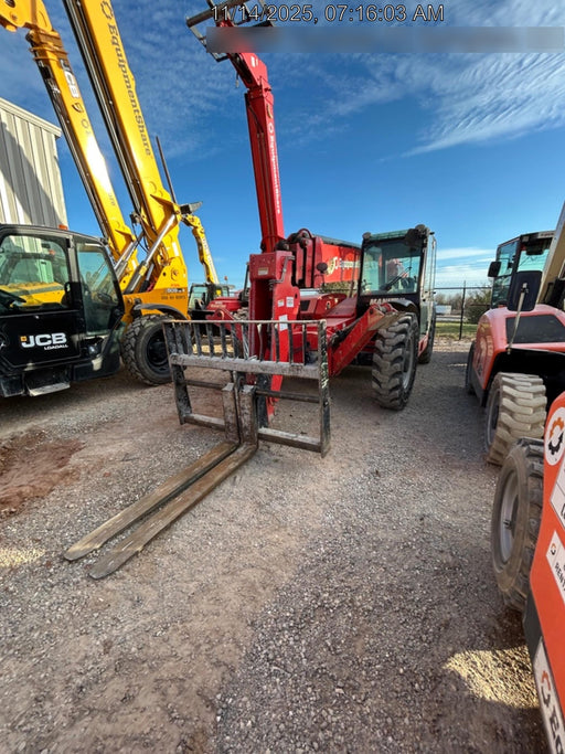2020 Manitou MTA12055SER3 Cab/Heat/Air, Solid Tires, Amber Strobe, Lift Hook w/66" Carriage, 60" Forks