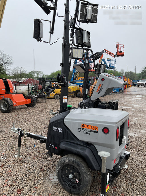 2024 Wacker Neuson LTT4 Diesel, Kohler KDW702, Deep Sea Controller, Auto Start, LED 320W, Bypass Outlet, T3