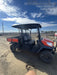 2021 Kubota RTV-X1140W-H Plastic Canopy, Windshield Acrylic Clear, LED Strobe Light, Wire Harness Kit, Back up Alarm