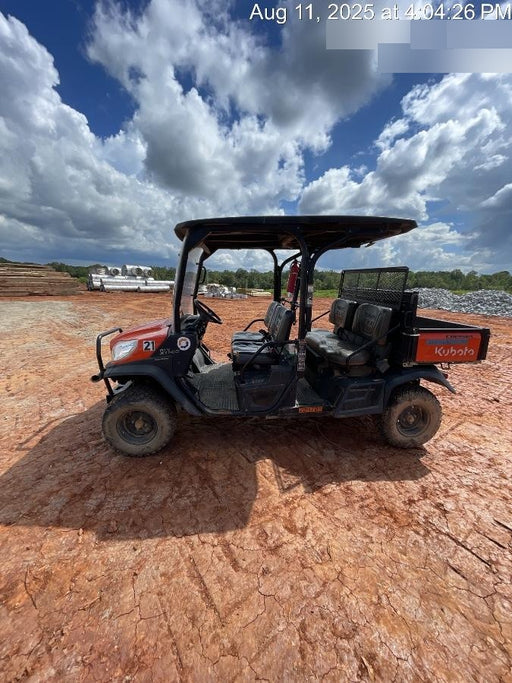 2022 Kubota RTV-X1140W-H Plastic Canopy, Windshield Acrylic Clear, LED Strobe Light, Wire Harness Kit, Back up Alarm