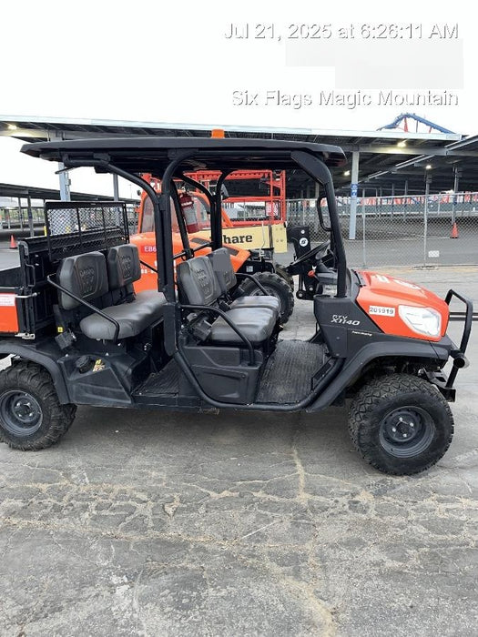 2022 Kubota RTV-X1140W-H Plastic Canopy, Windshield Acrylic Clear, LED Strobe Light, Wire Harness Kit, Back up Alarm