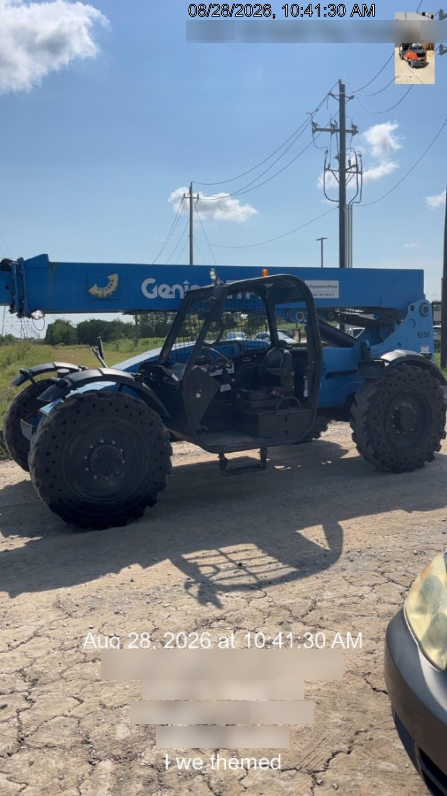 2017 Genie GTH-844 Genie GTH-844, Solid Tires, 60" carriage/forks, Open ROPS, Work Lights