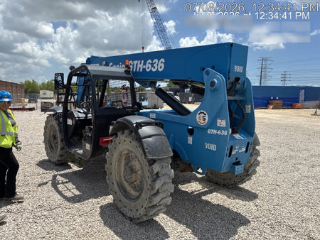 2018 Genie GTH-636 Genie GTH-636 w/Open ROPS, Solid Tires, Work Light/Beacon, 48" Carriage and Forks