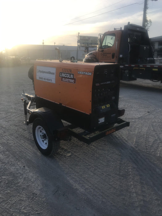 2021 Lincoln Electric Vantage 322 Vantage 322 Ready Pak 3 w/ Decals, ORANGE (includes trailer, cable rack, fender light kit) NO Telematics