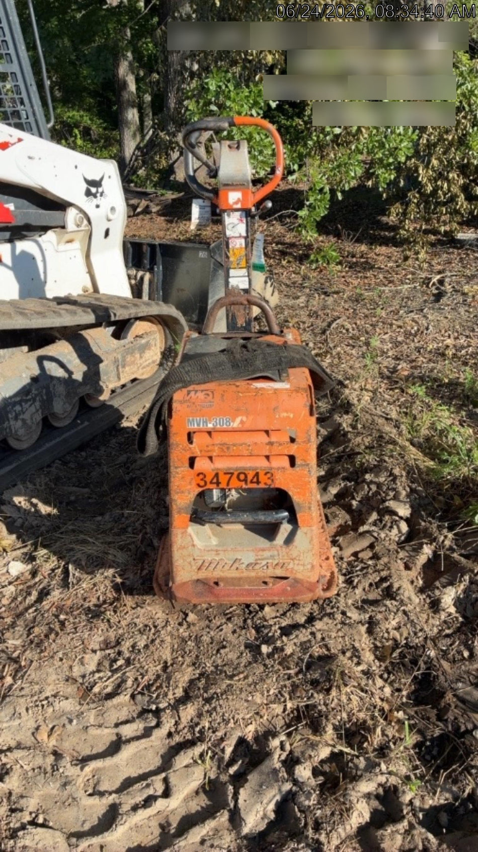 2023 Multiquip MV308GH Honda GX270, 18" Plate, Tachometer