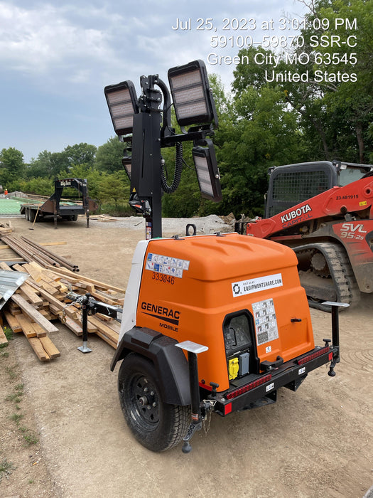 2023 Generac MLT2 Diesel, Flex Switch 120V Input, Powerzone Controller, (4) 320W LED Lights, 4kW Generator, 39.9 Gal Fuel Tank, 2" Ball, T3