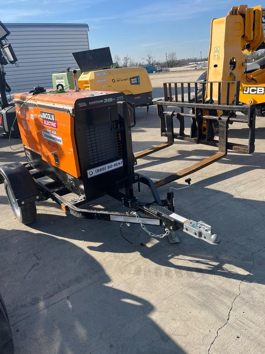 2024 Lincoln Electric Vantage 322 Welder Ready-Pak 3, Two wheel trailer, Fender and Light kit, Cable Rack, Orange